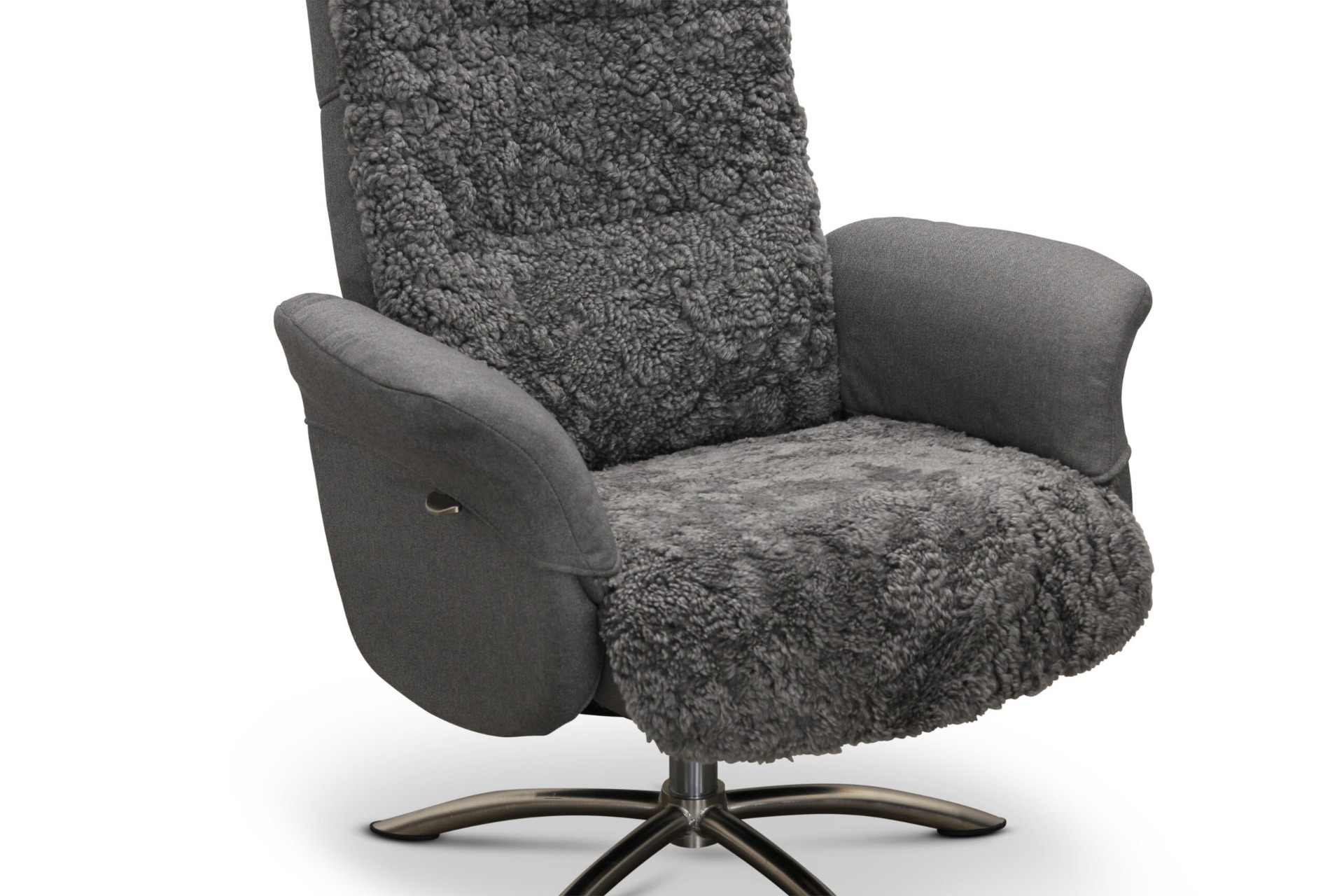 Visby fåtölj & pall grafit