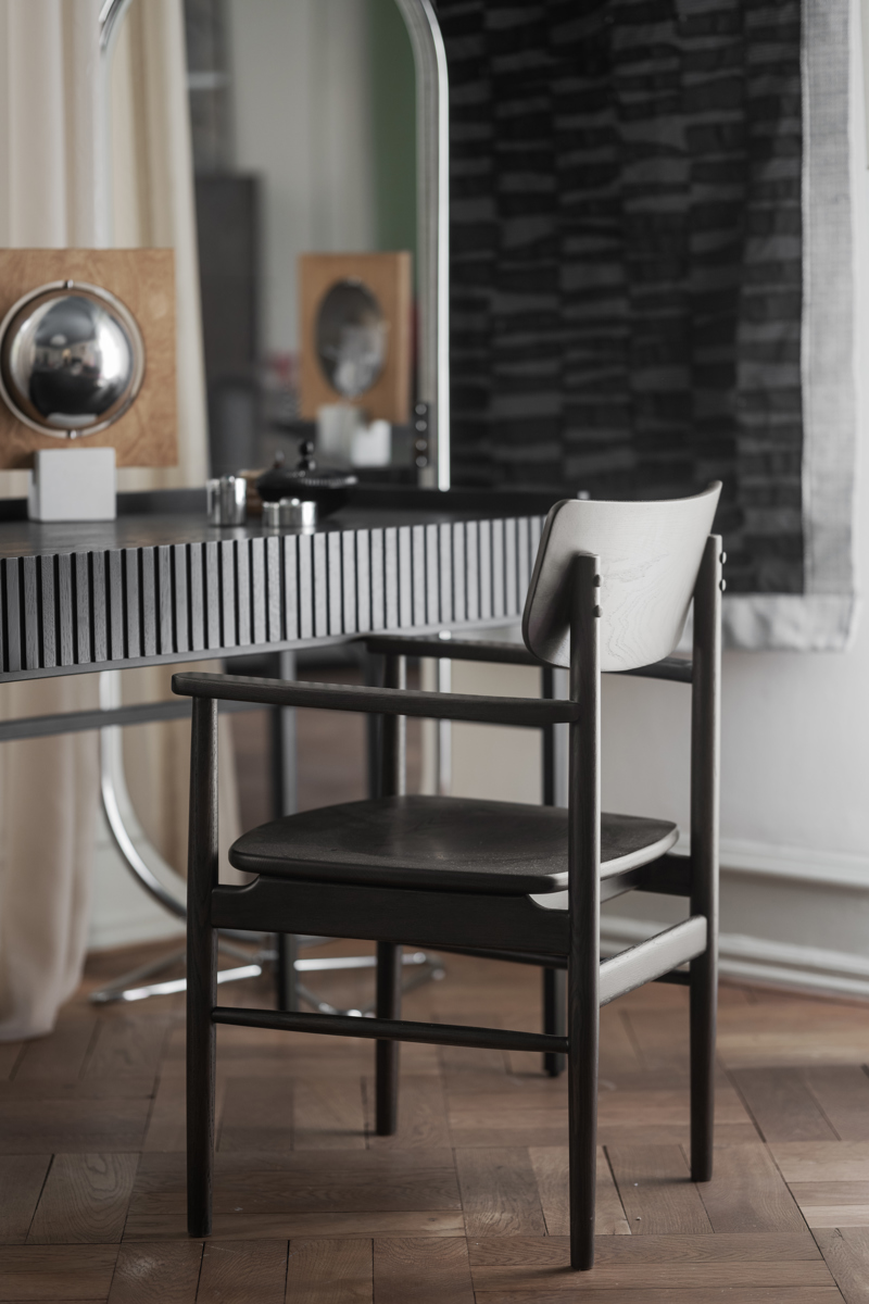 Halifax Skrivbord, Svart, 120×61 cm