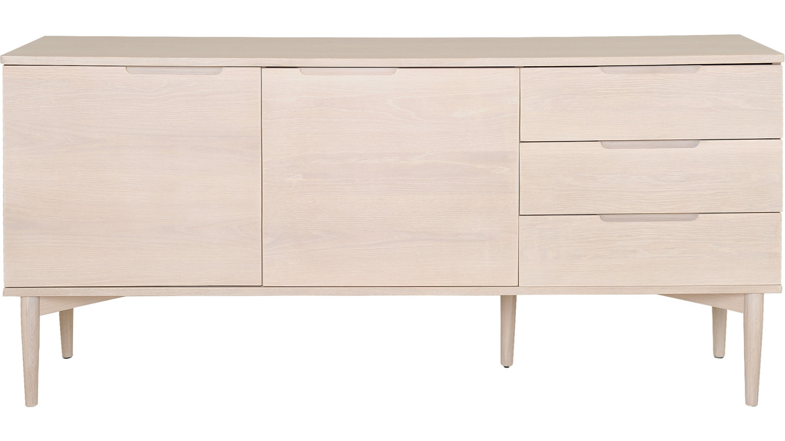 KARMÖY Sideboard, 2+3,vitpigmenterad