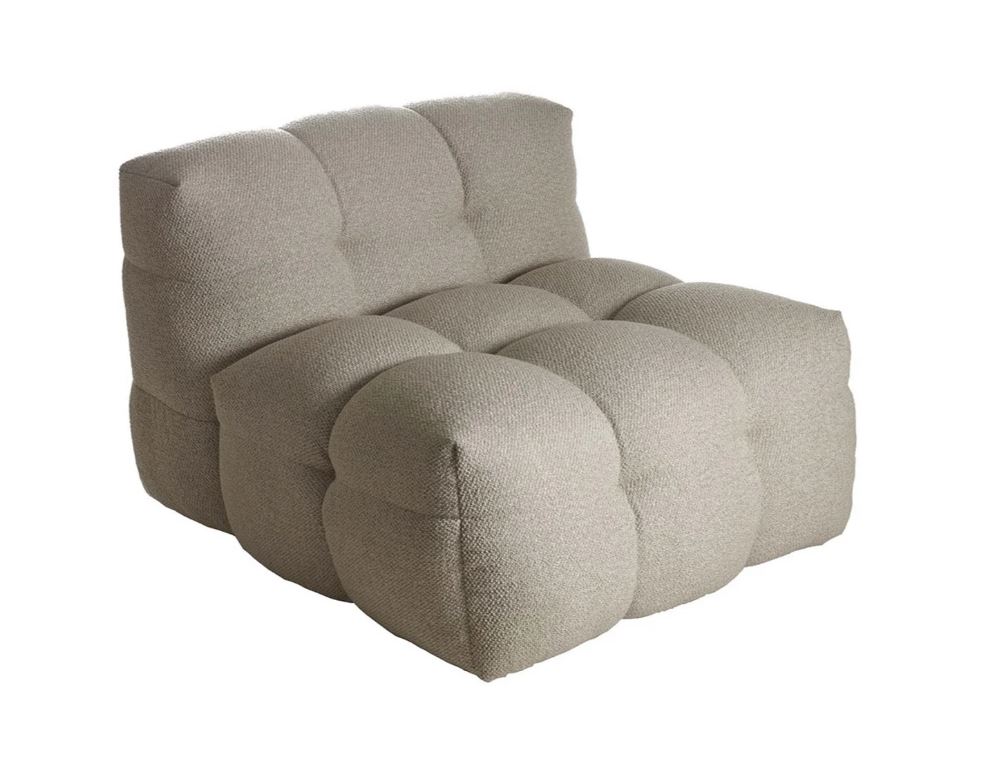 Kendall fåtölj beige bouclé