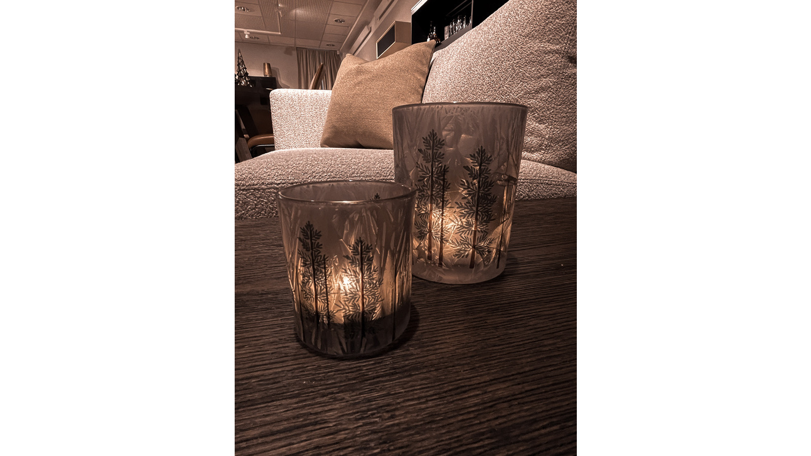 KRISTINA ljuslykta m vinterskog, stor