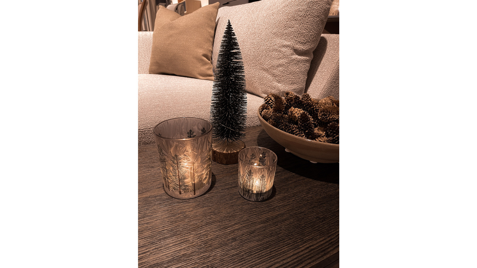 KRISTINA ljuslykta m vinterskog, stor