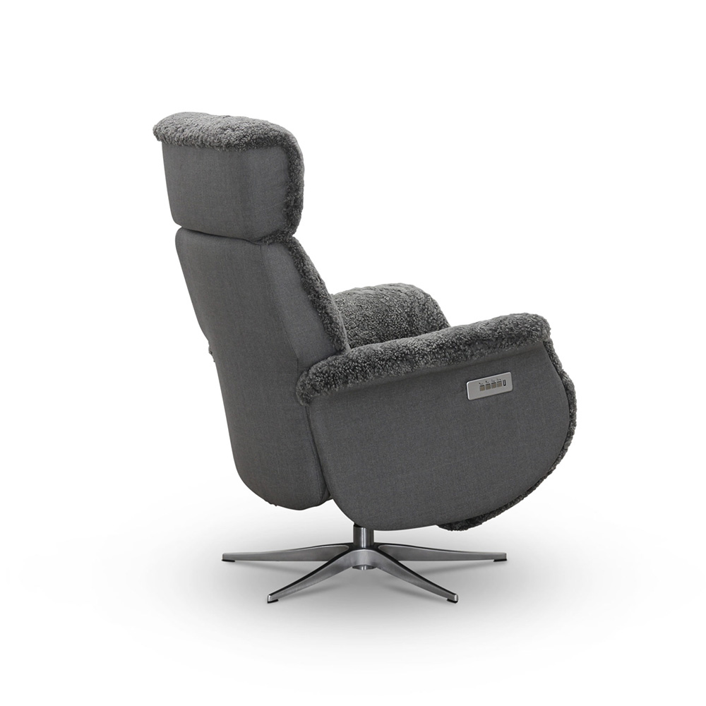 Lissabon Fåtölj Fårskinn Ljusgrå