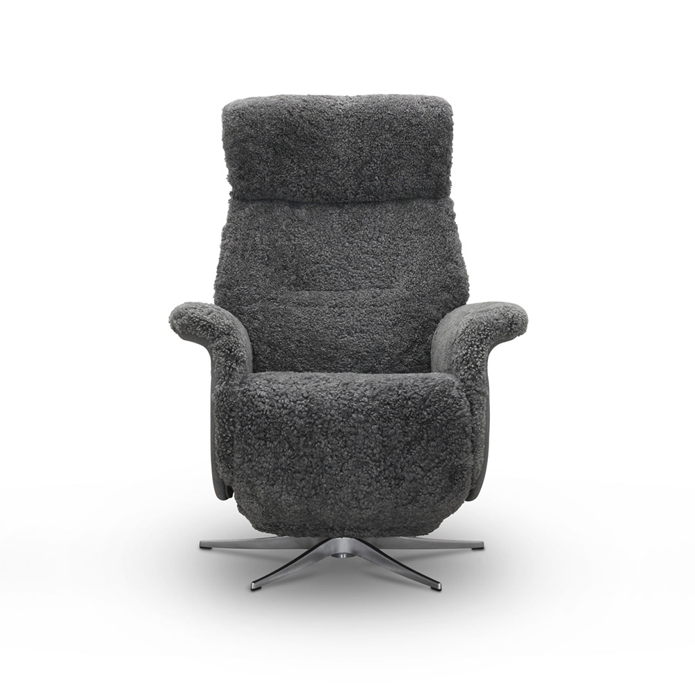 Lissabon Fåtölj Fårskinn Ljusgrå