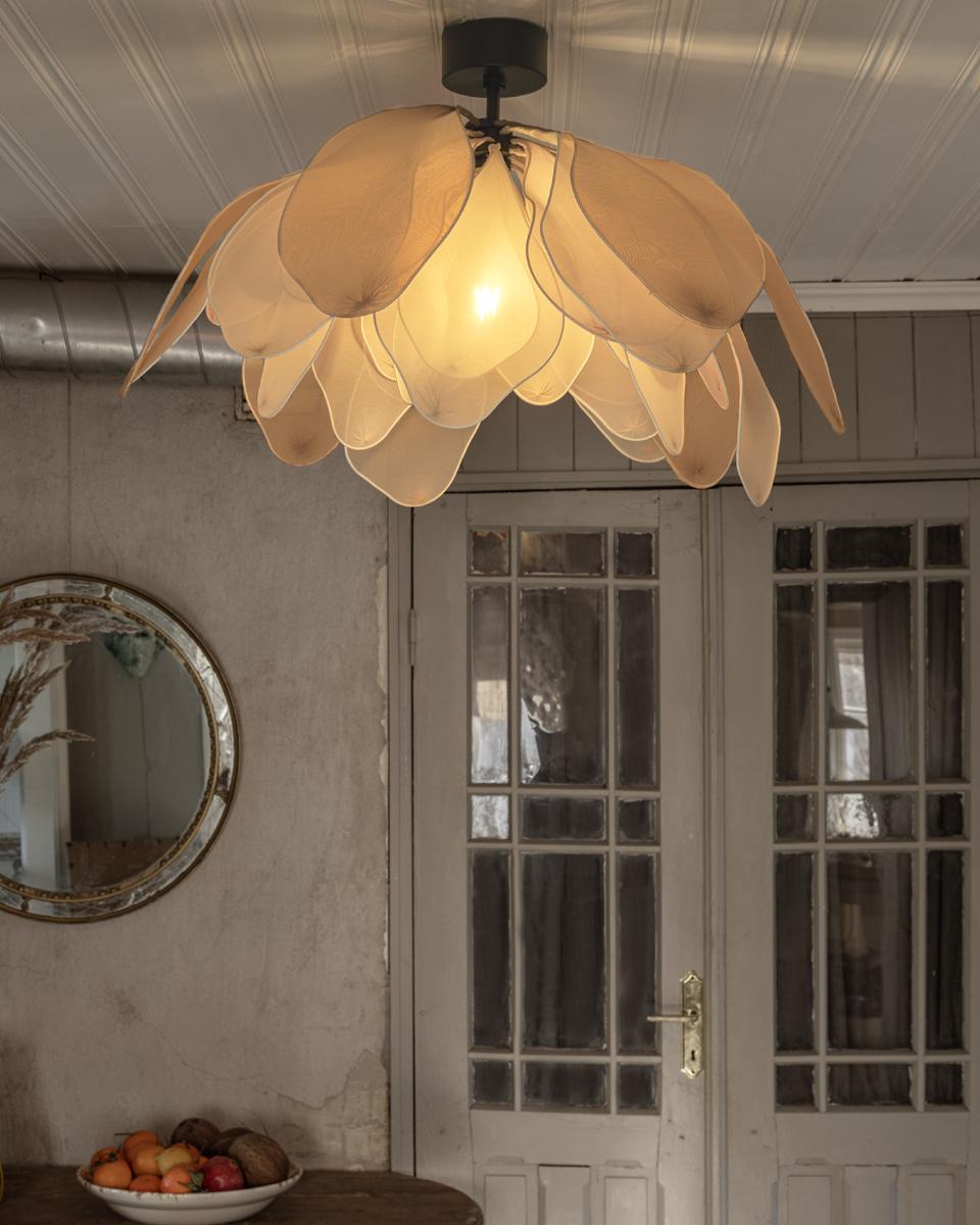 Lou Lou plafond Ø80 cm natur