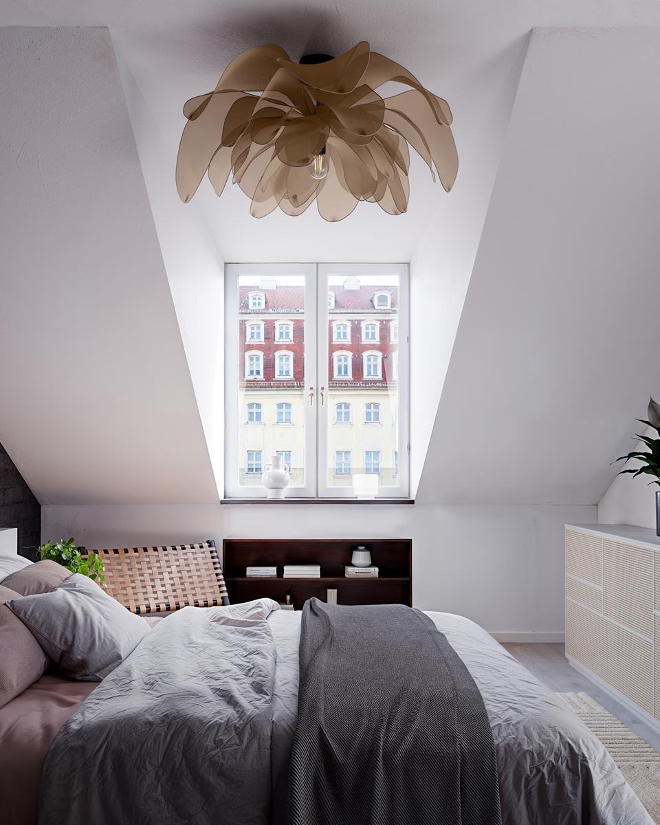 Lou Lou plafond Ø80 cm natur