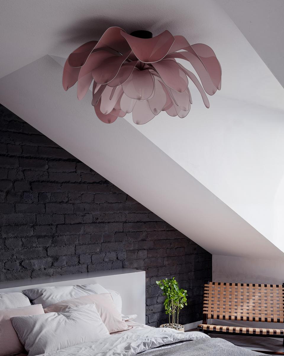 Lou Lou plafond Ø80 cm rosa