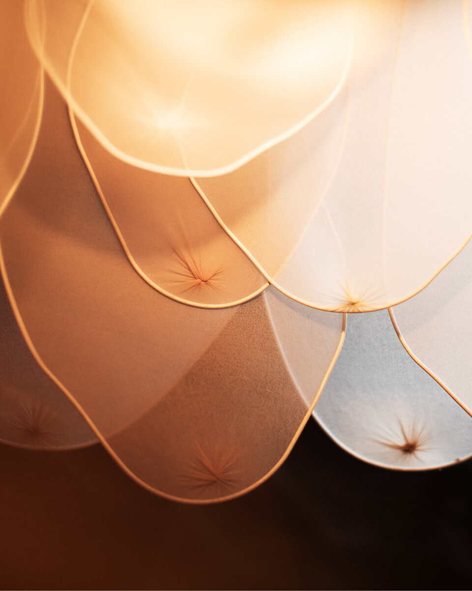 Lou Lou taklampa Ø80 cm natur