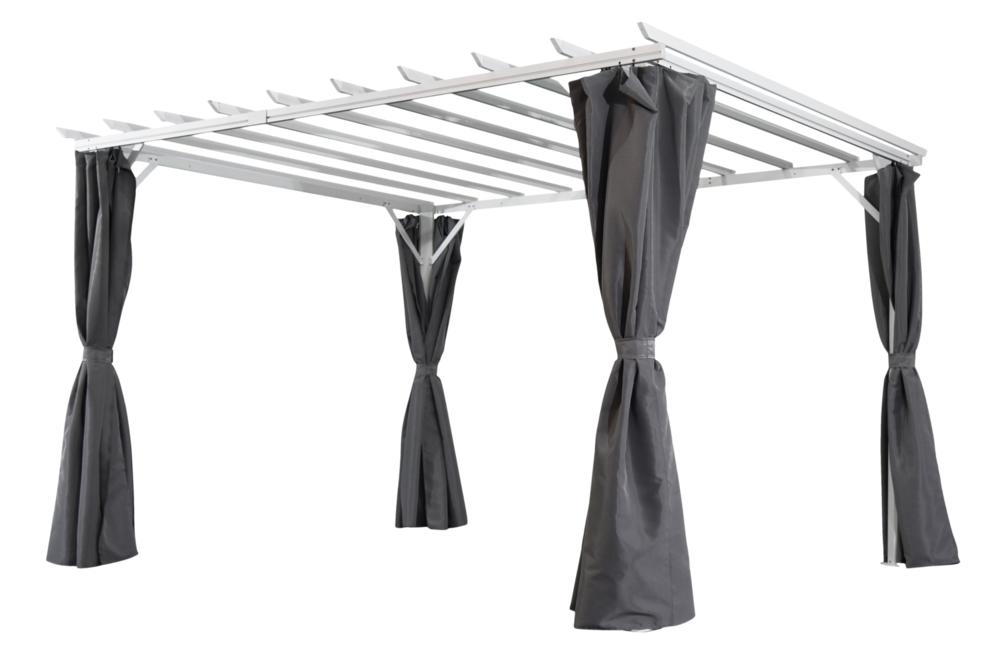 Piode pergola Vit/grå