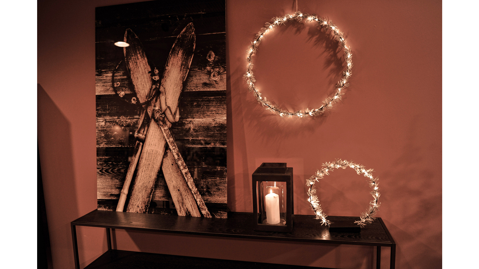 STARLIGHT krans med ledljus stor