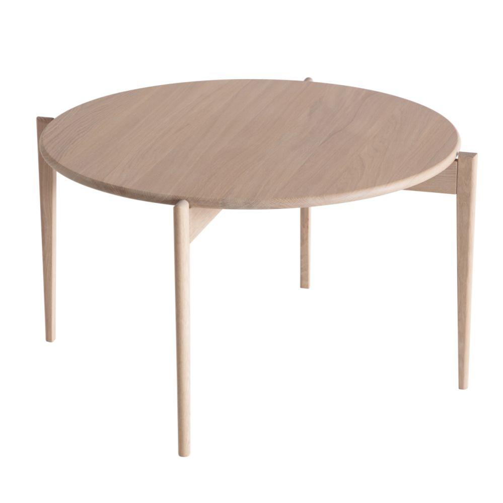 Tilia Soffbord Ø88 H48, Vitoljad Ek