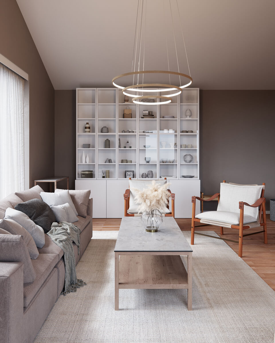 Trione taklampa natur