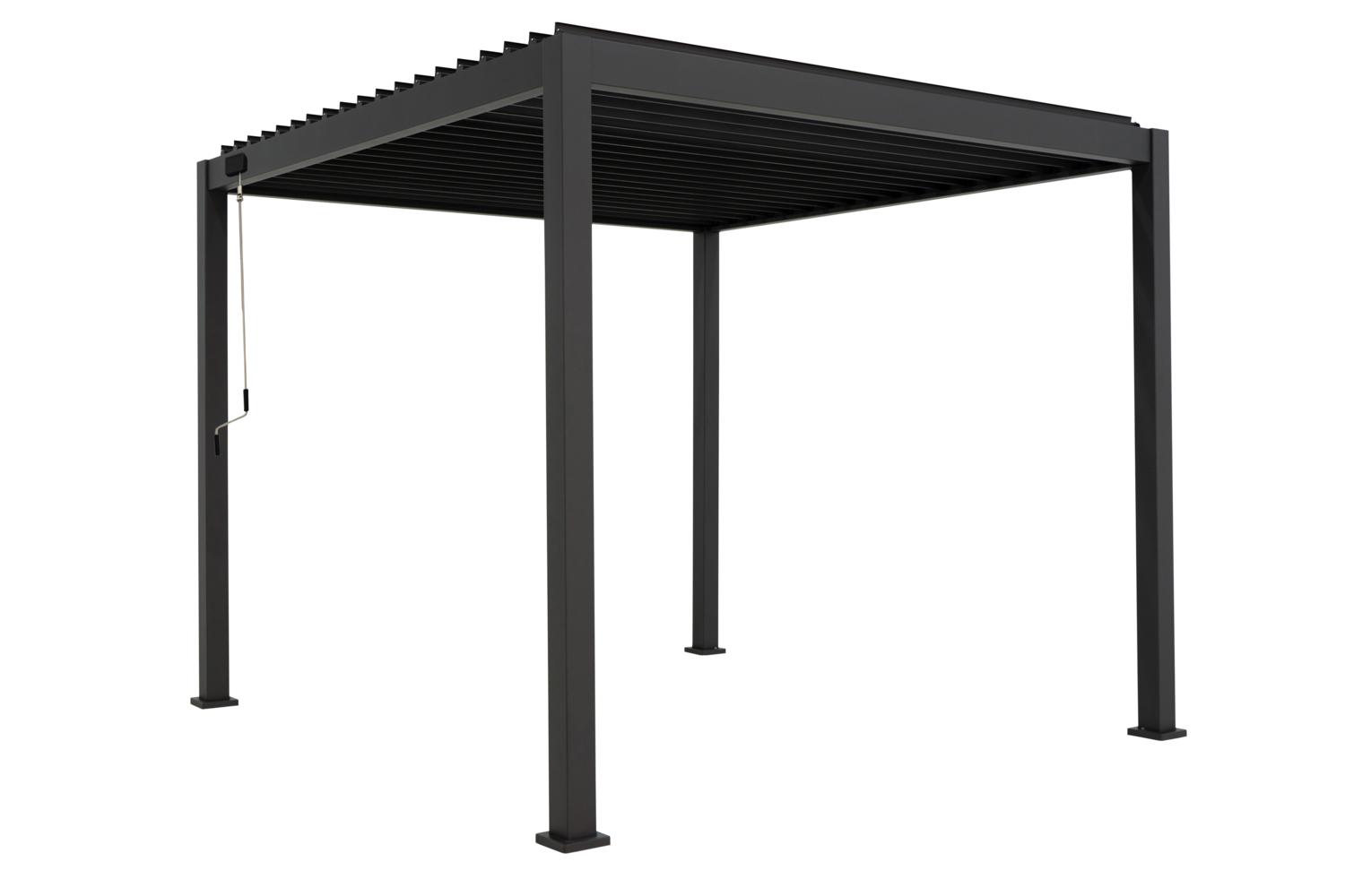 Utsikt pergola Svart