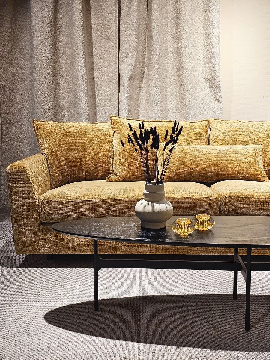 Bolero 4-sitssoffa gul