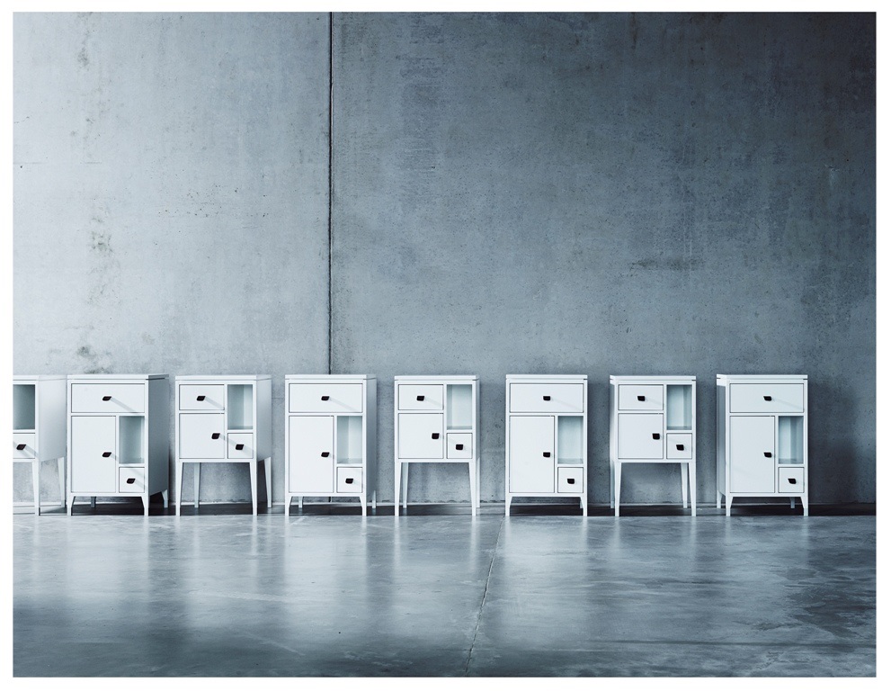 Abisko Sängbord (höga ben), Betongtopp