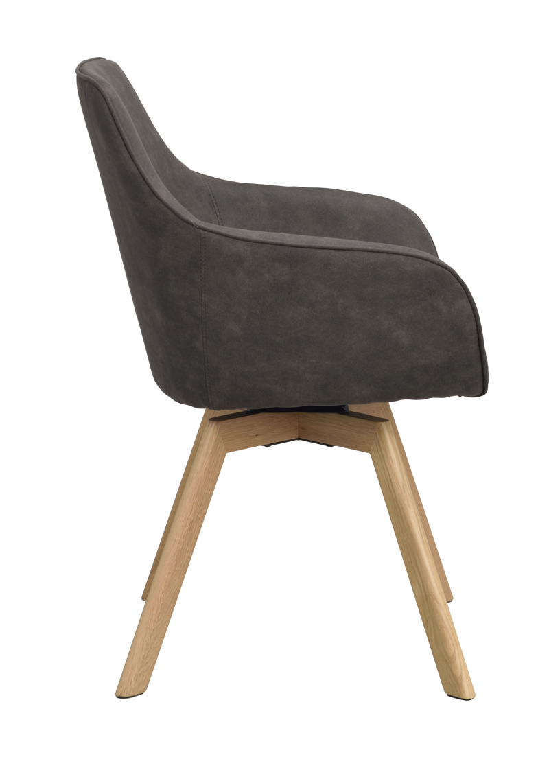 Alison Karmstol, Snurrfunktion, Mörkgrå/ek