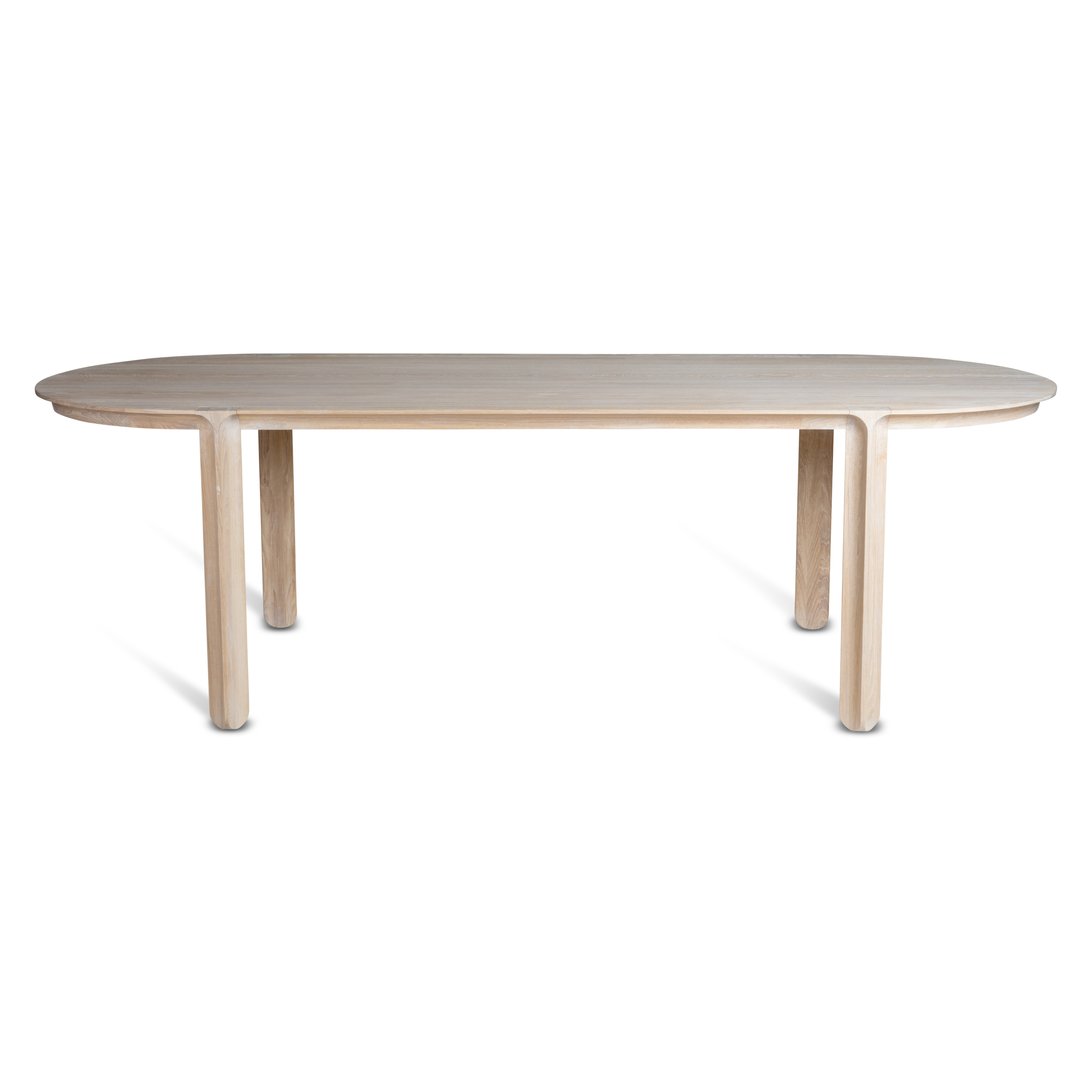 Amor Ovalt Matbord, Vit Vaxolja