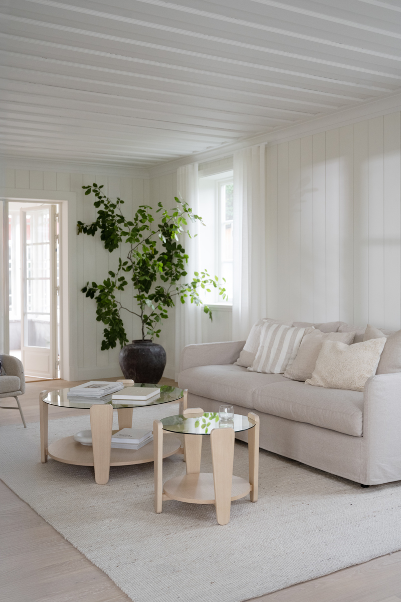 Arran Soffbord, Vitpigmenterad, 52×52 cm