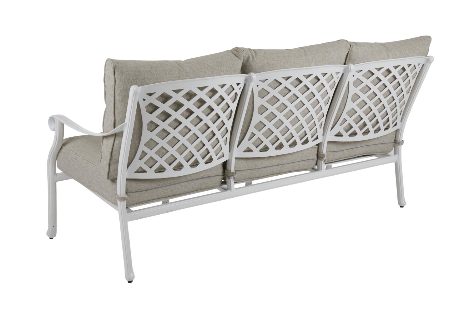 Arras 3-sitssoffa Vit/sand