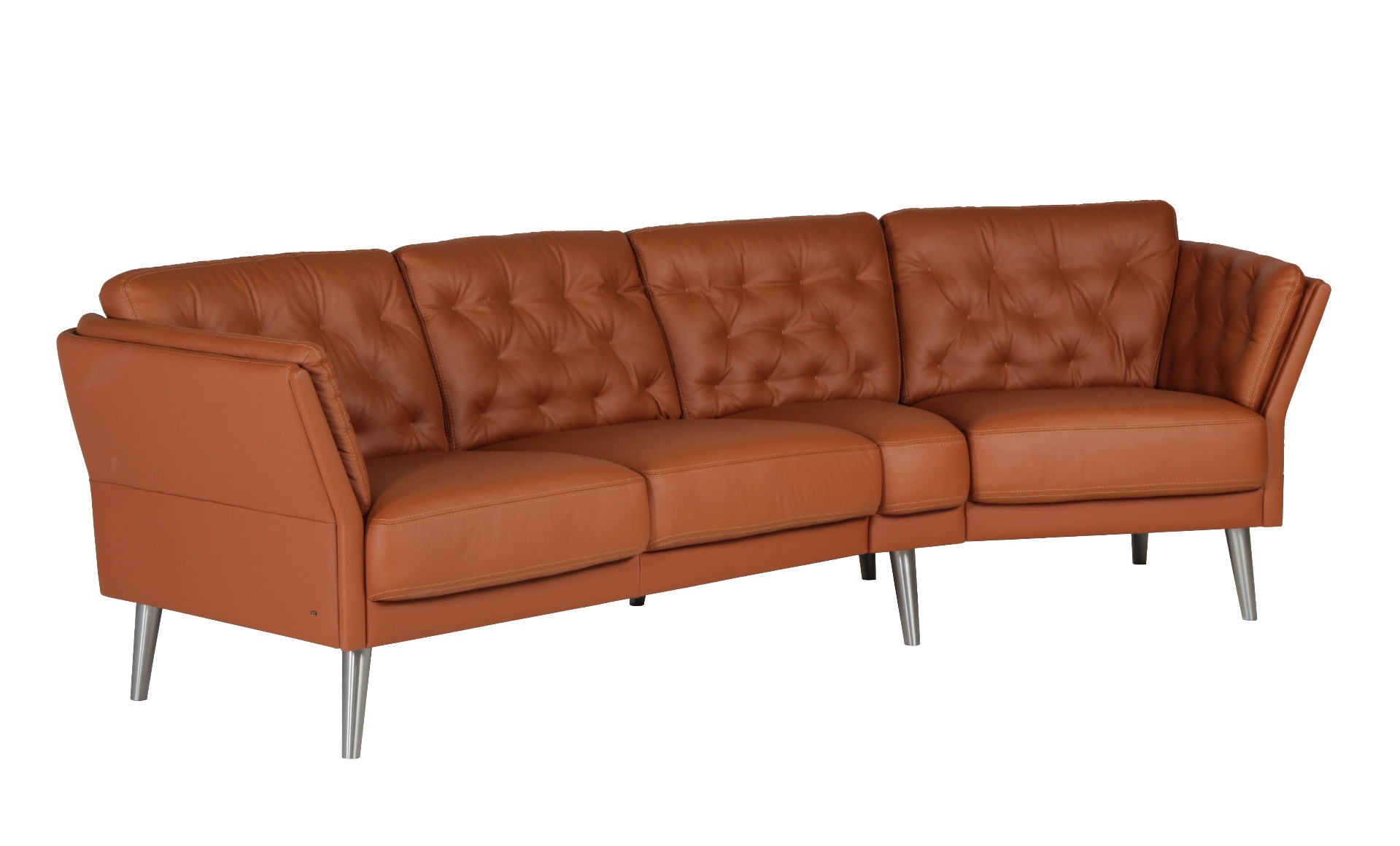 Lord byggbar 3-sitssoffa semianilinläder