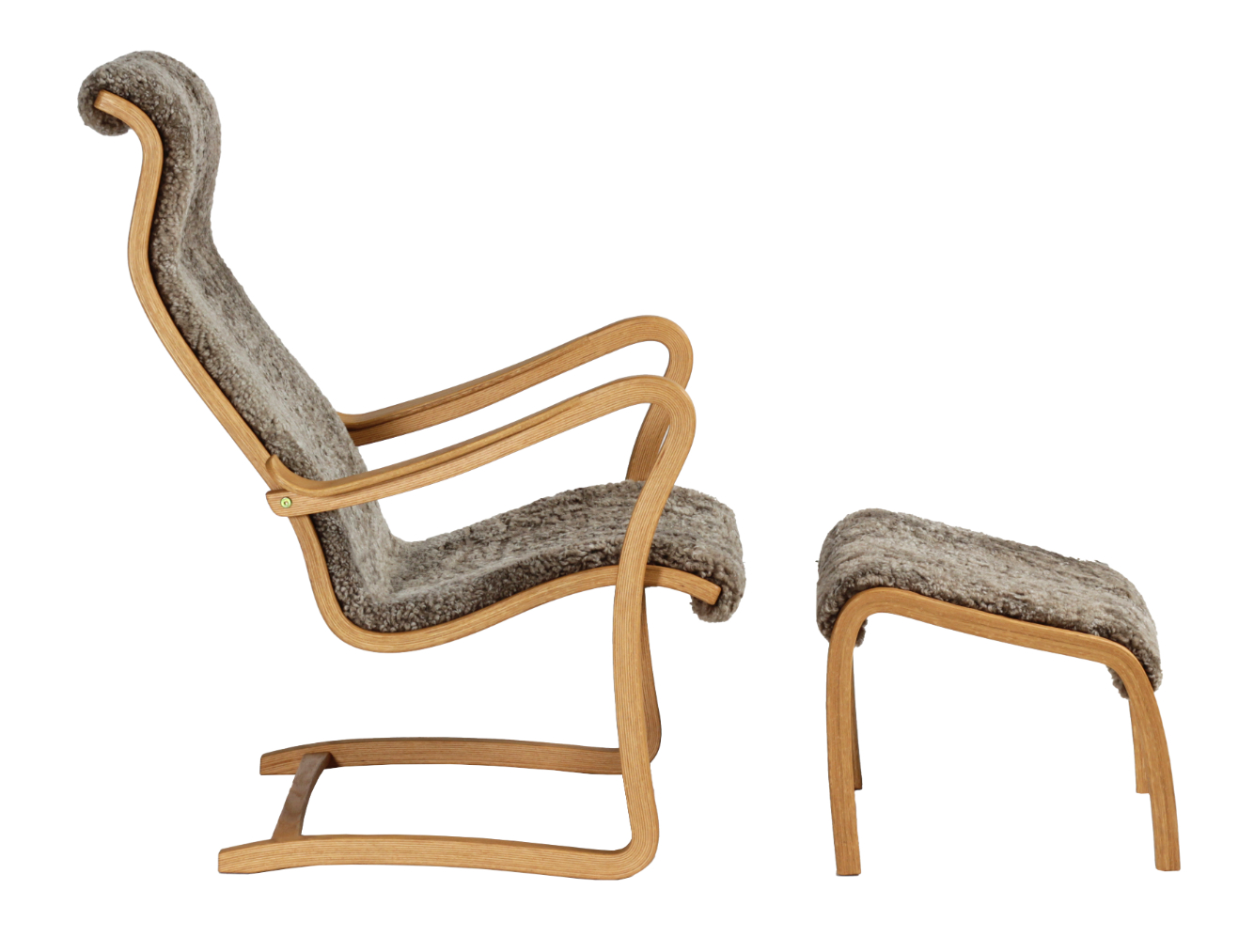 Patronen fåtölj & pall sahara