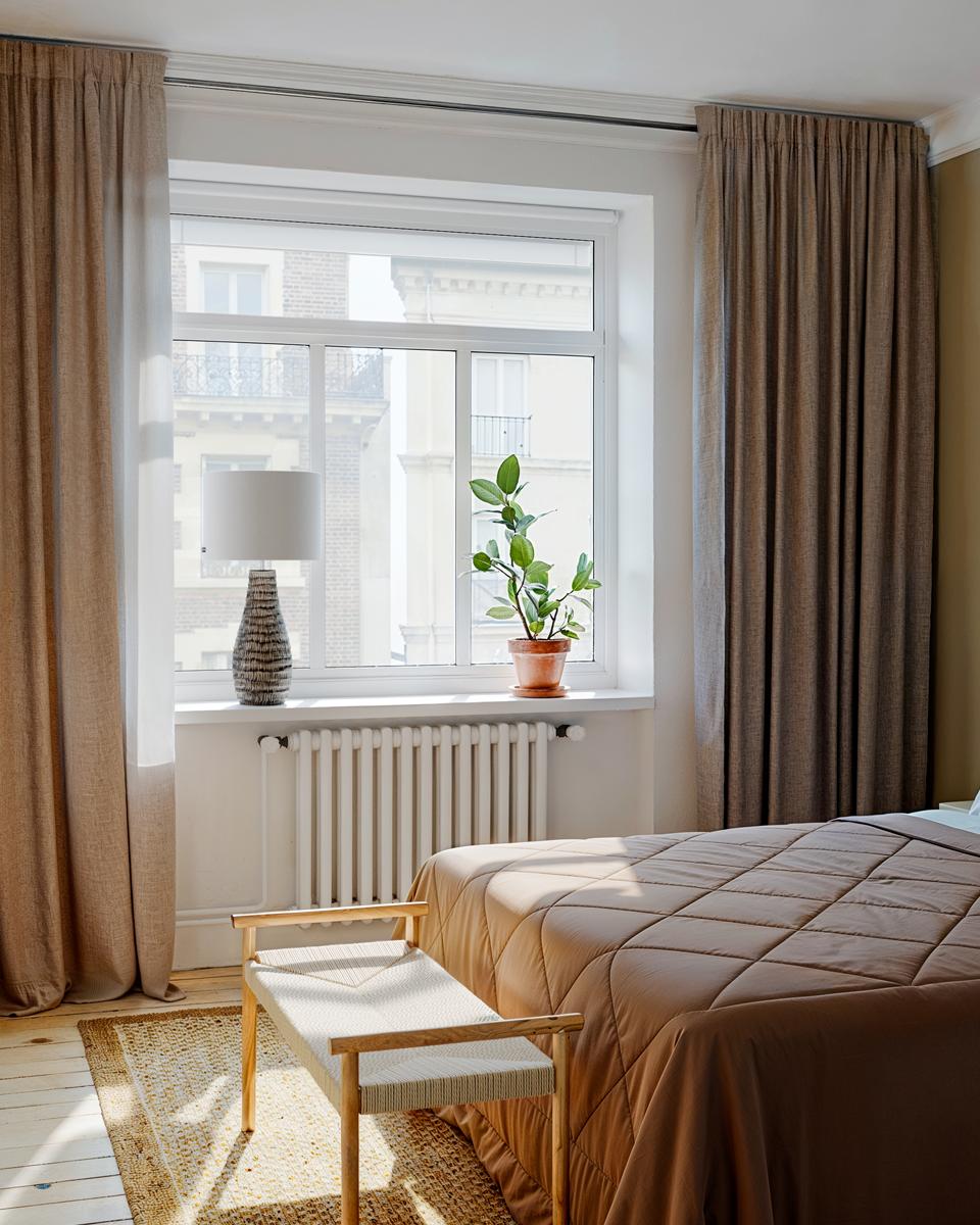 Bartha bordslampa H74 cm brun/beige