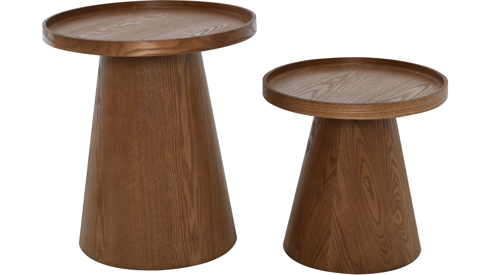 BASOON Sidobord brun ask, Ø45