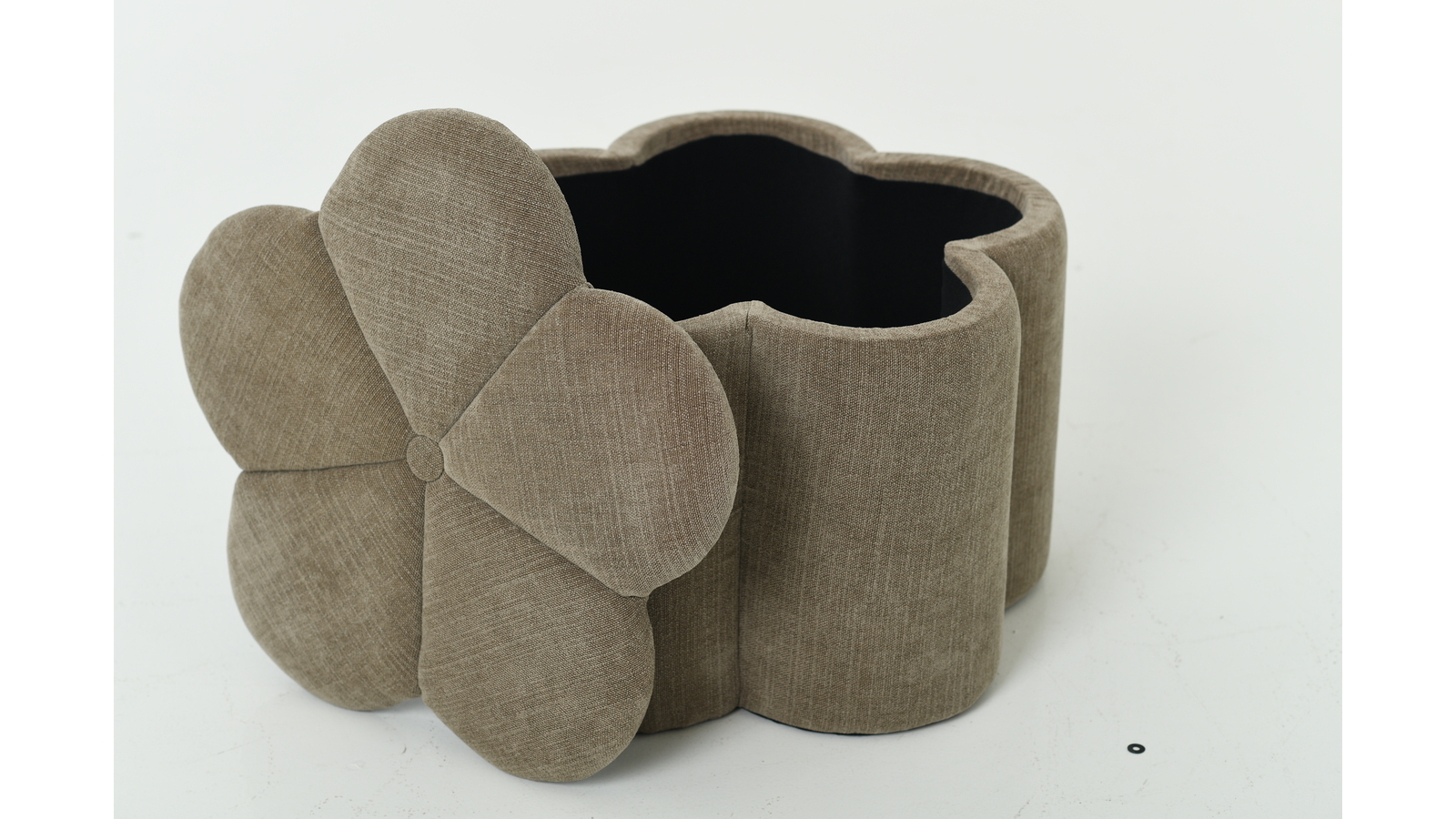 BELLIS Sittpuff med förvaring, beige ø60