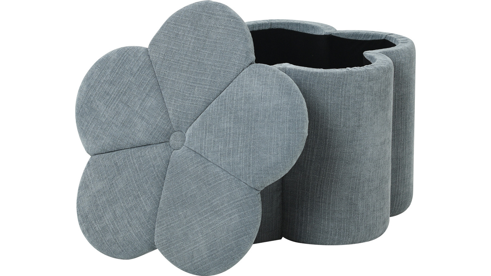 BELLIS Sittpuff med förvaring, blå ø60