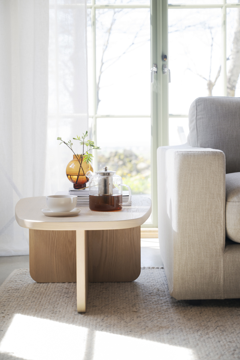 Billings Soffbord, Vitpigmenterad, 89×59 cm