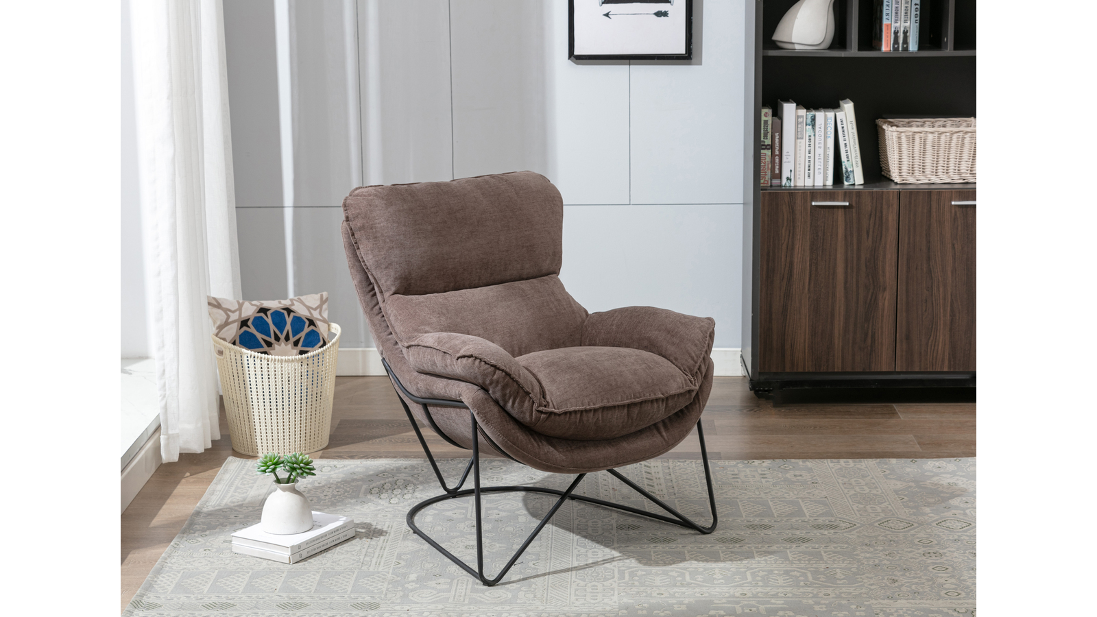 BRAY Fåtölj i tyg Biscuit