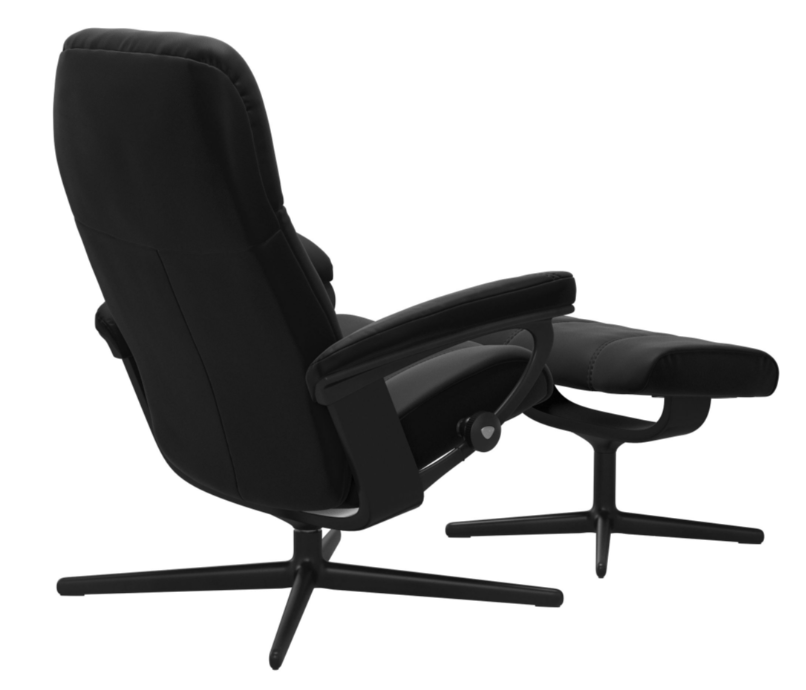 Stressless Consul Cross Svart/svart