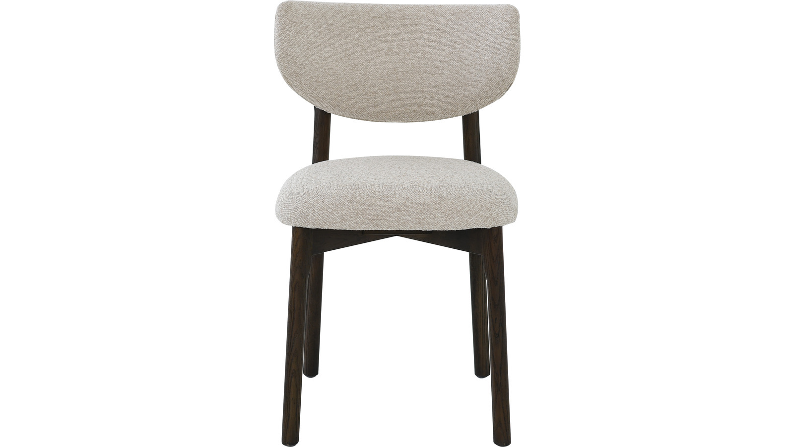 CONTENTO Matstol, tyg ljusbeige, brun ek