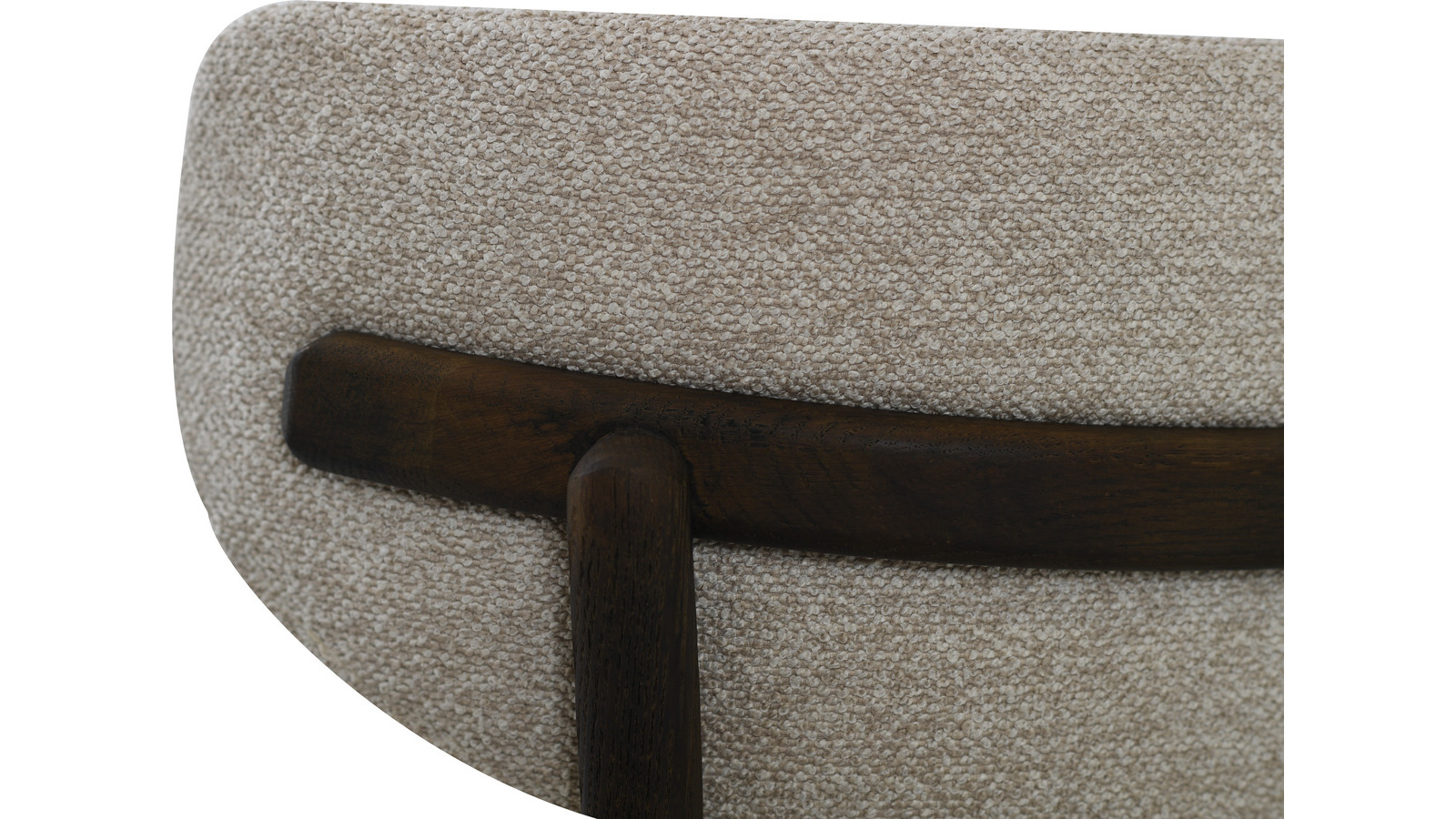 CONTENTO Matstol, tyg ljusbeige, brun ek