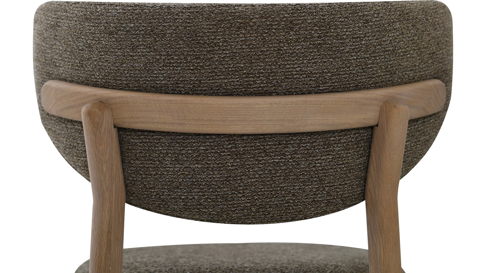 CONTENTO Matstol, tyg taupe, vitpigm. ek