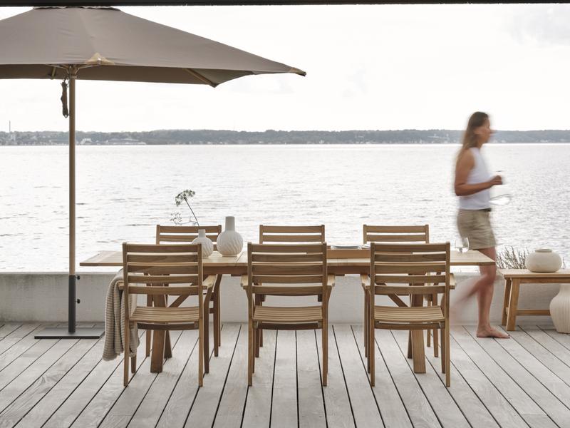 Flat parasollfot Antracit