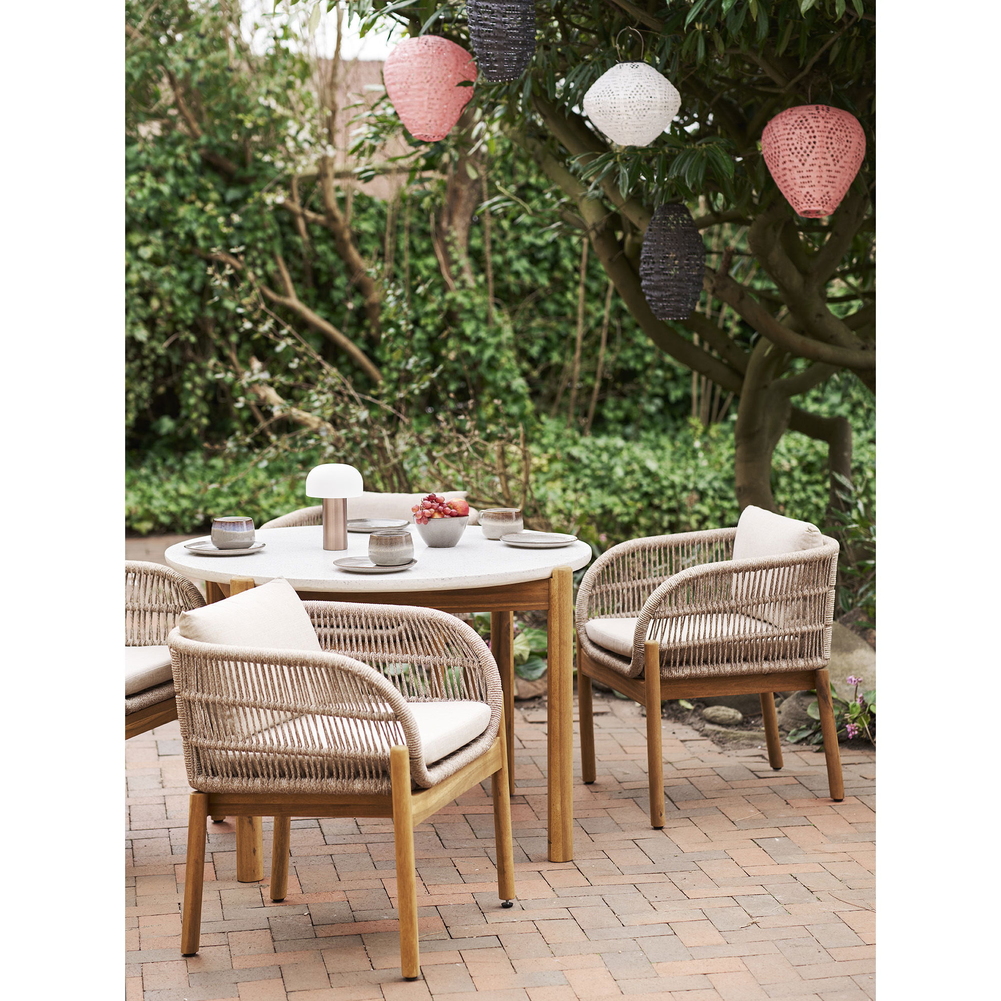 Greatham LED-lykta – Lykta, rosa, uppladdningsbar