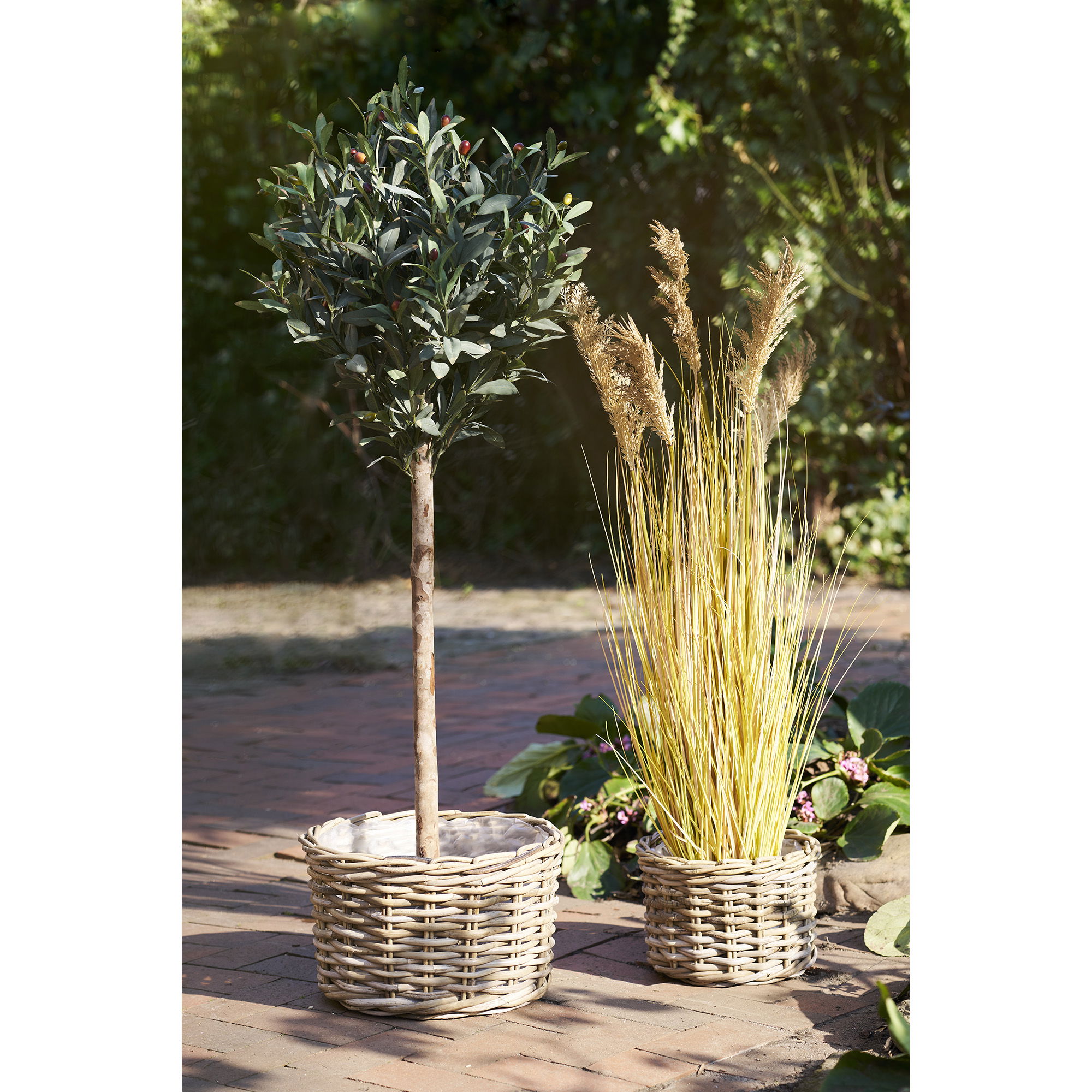 Kalak Baskets – Korgar, kuburotting, natur, set om 2