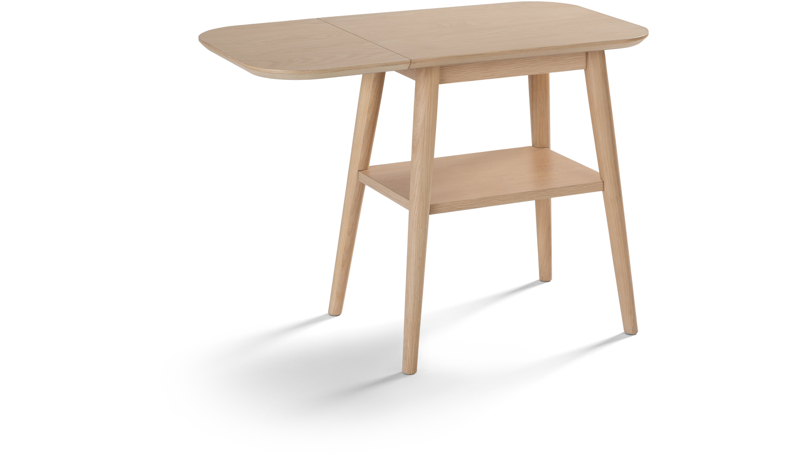 KALMAR Sidobord m klaff, vitpigmenterad