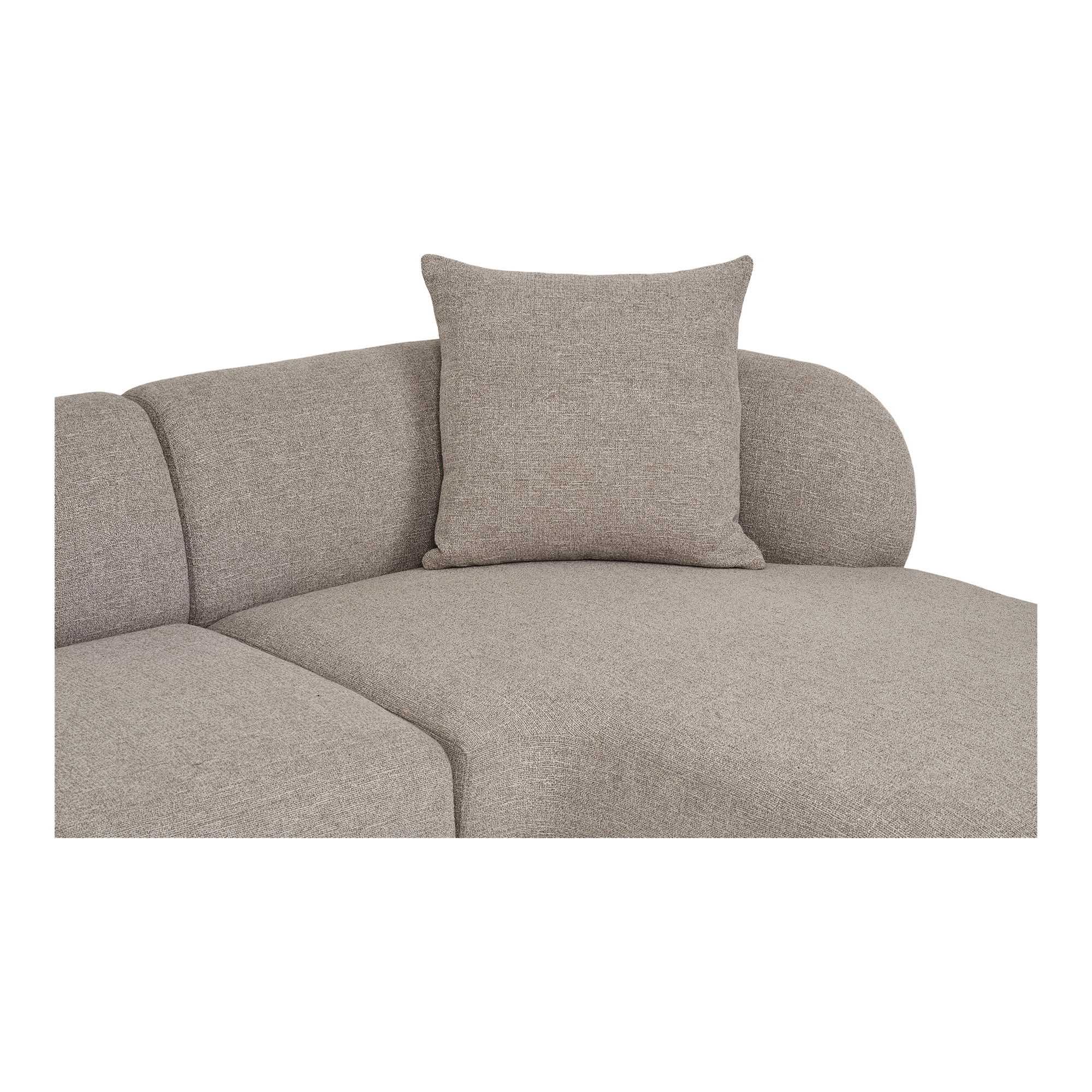 Kingston Soffa – Lounge med 2 kuddar, vänstervänd, brun, HN1299