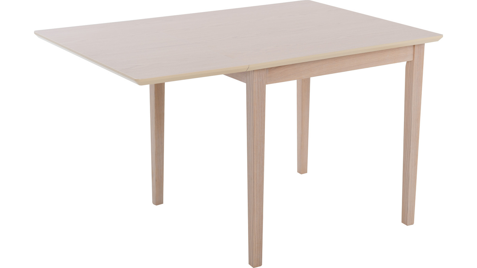 LINDE Matbord 85×85 med klaff 40 vitpig.