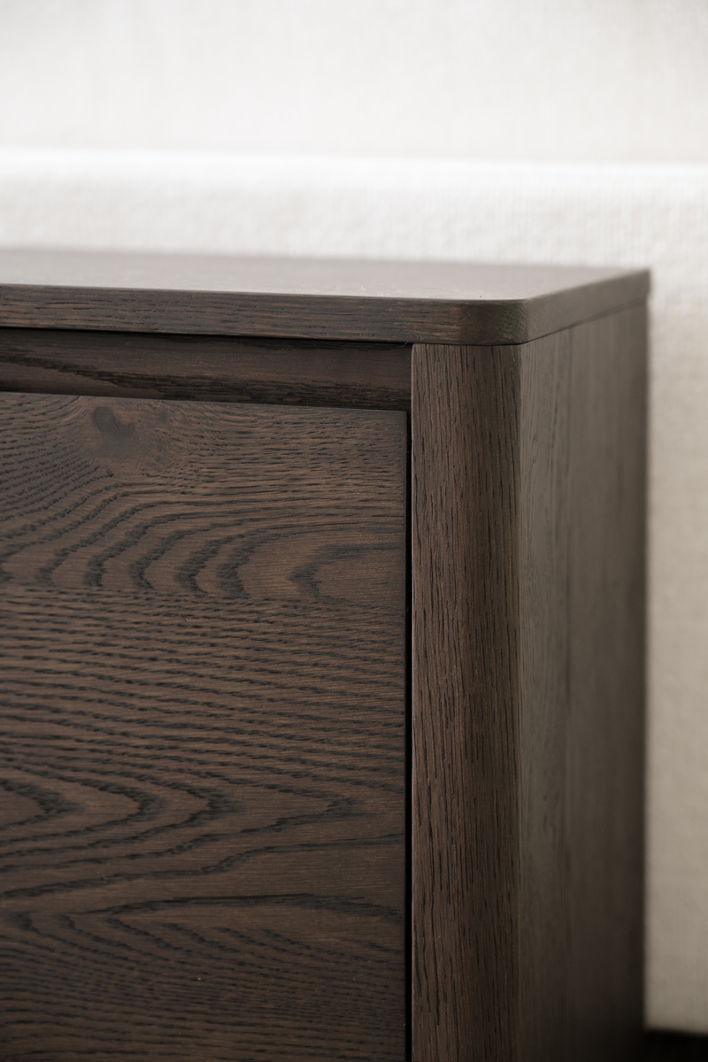 Melstone Sideboard, Brun, 180x40x50 cm