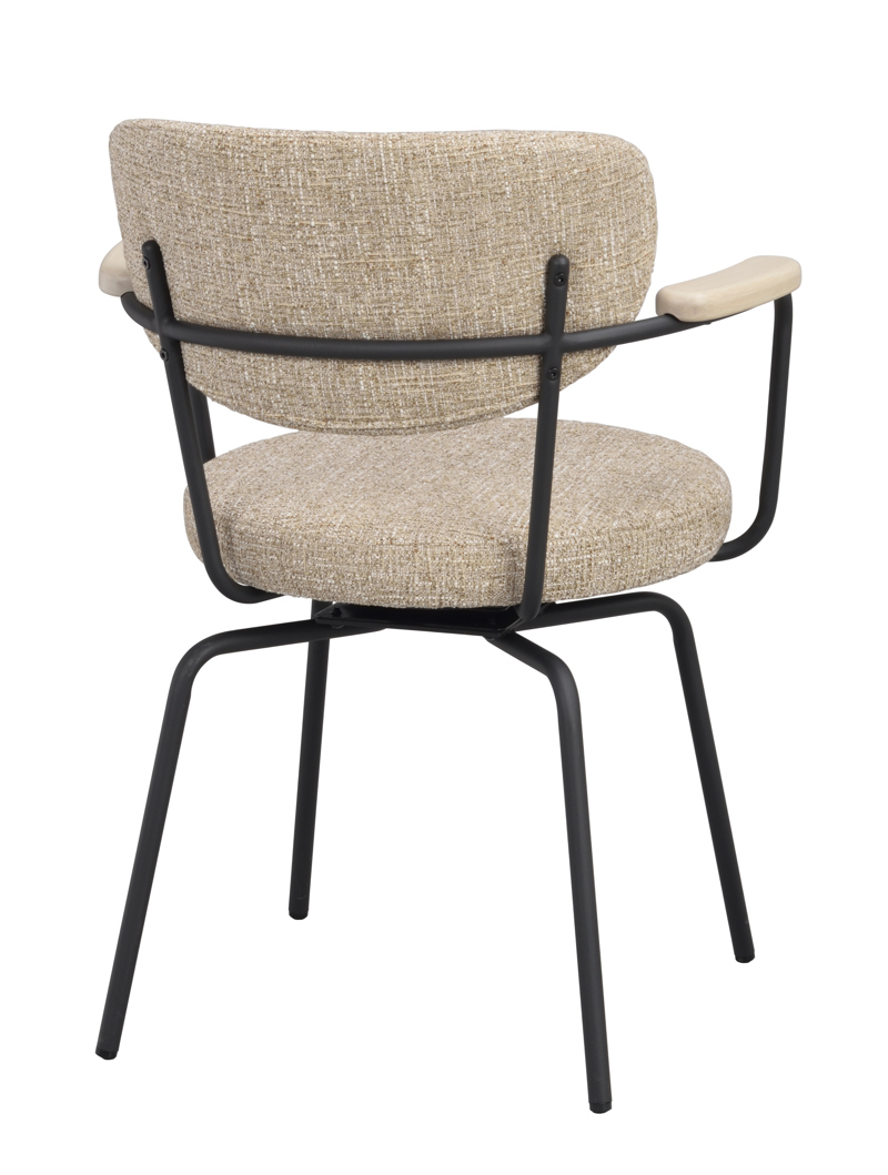 Merrick Karmstol, Snurrfunktion, Mörkbeige/svart