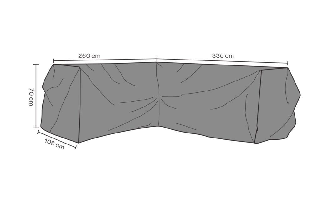 Möbelskydd hörnsoffa Svart – Andas