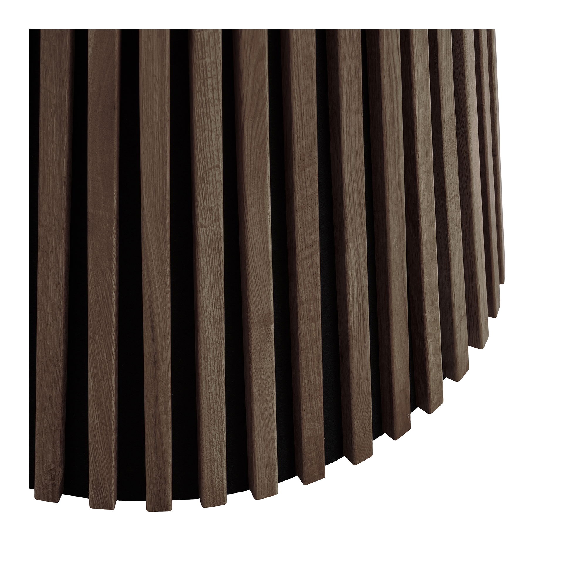 Osaka matbord – Matbord, ekfaner, rökfärgad, ø120×75 cm