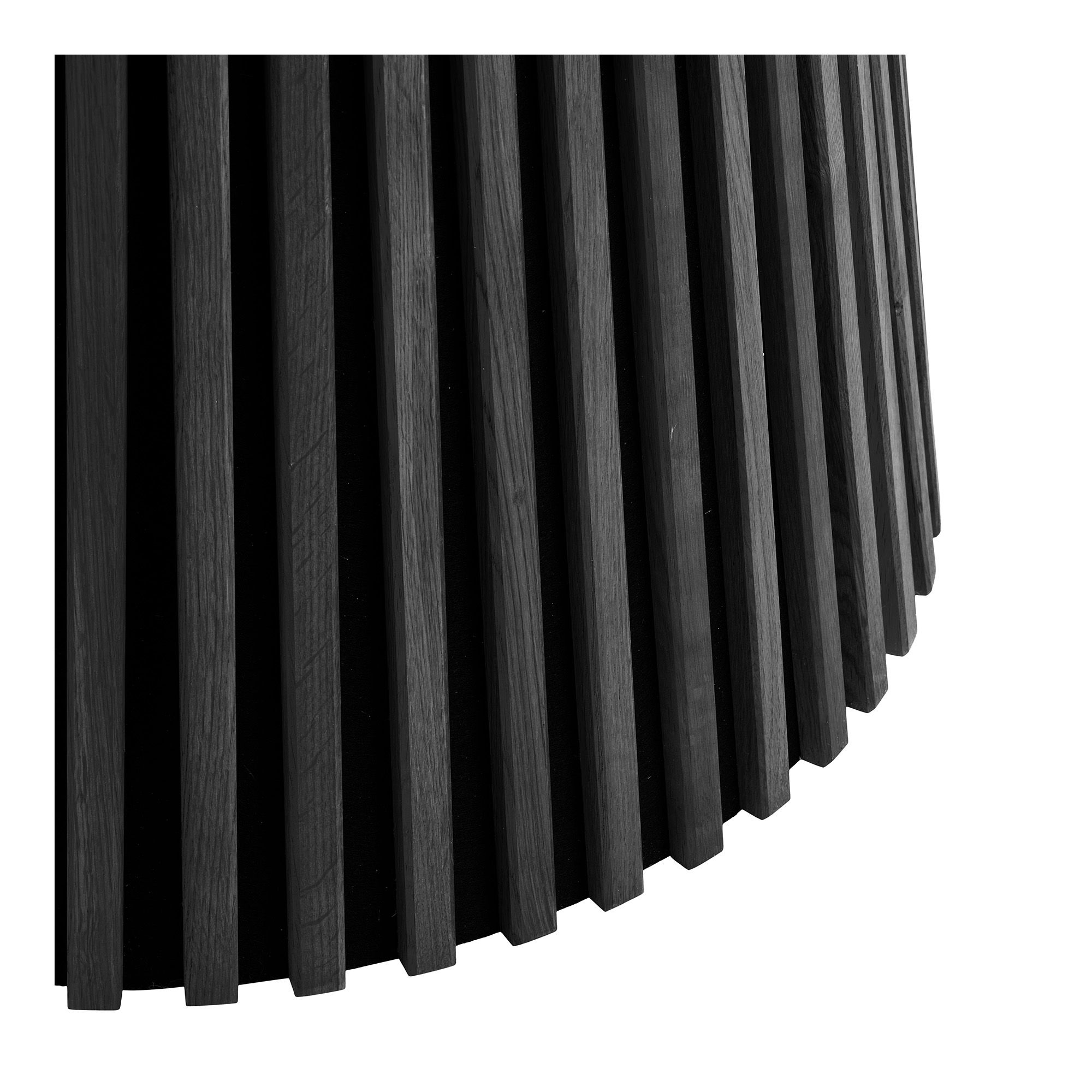 Osaka matbord – Matbord, ekfaner, svart, ø140×75 cm