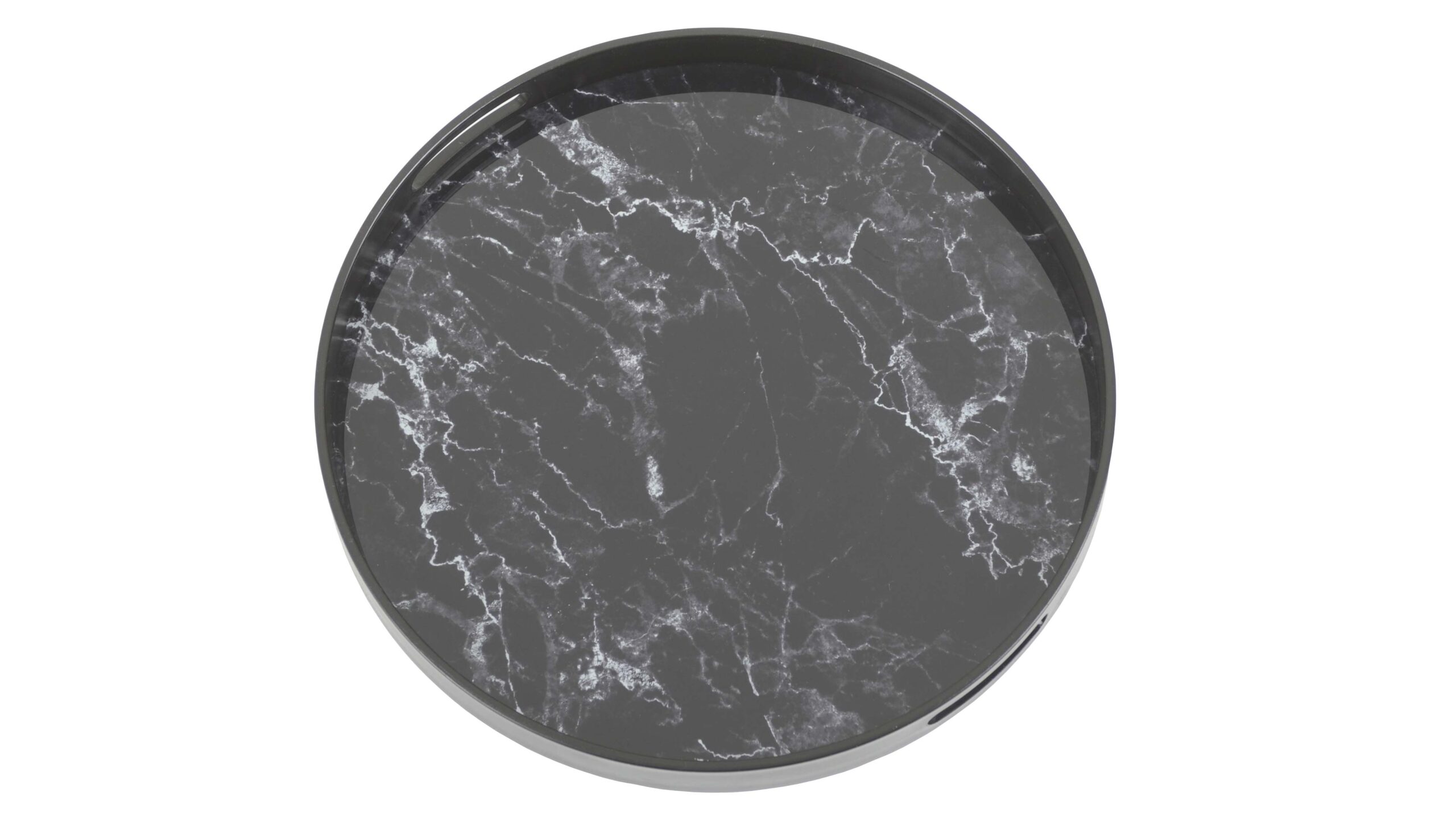 SATURN Serveringsbricka, sv.marmor