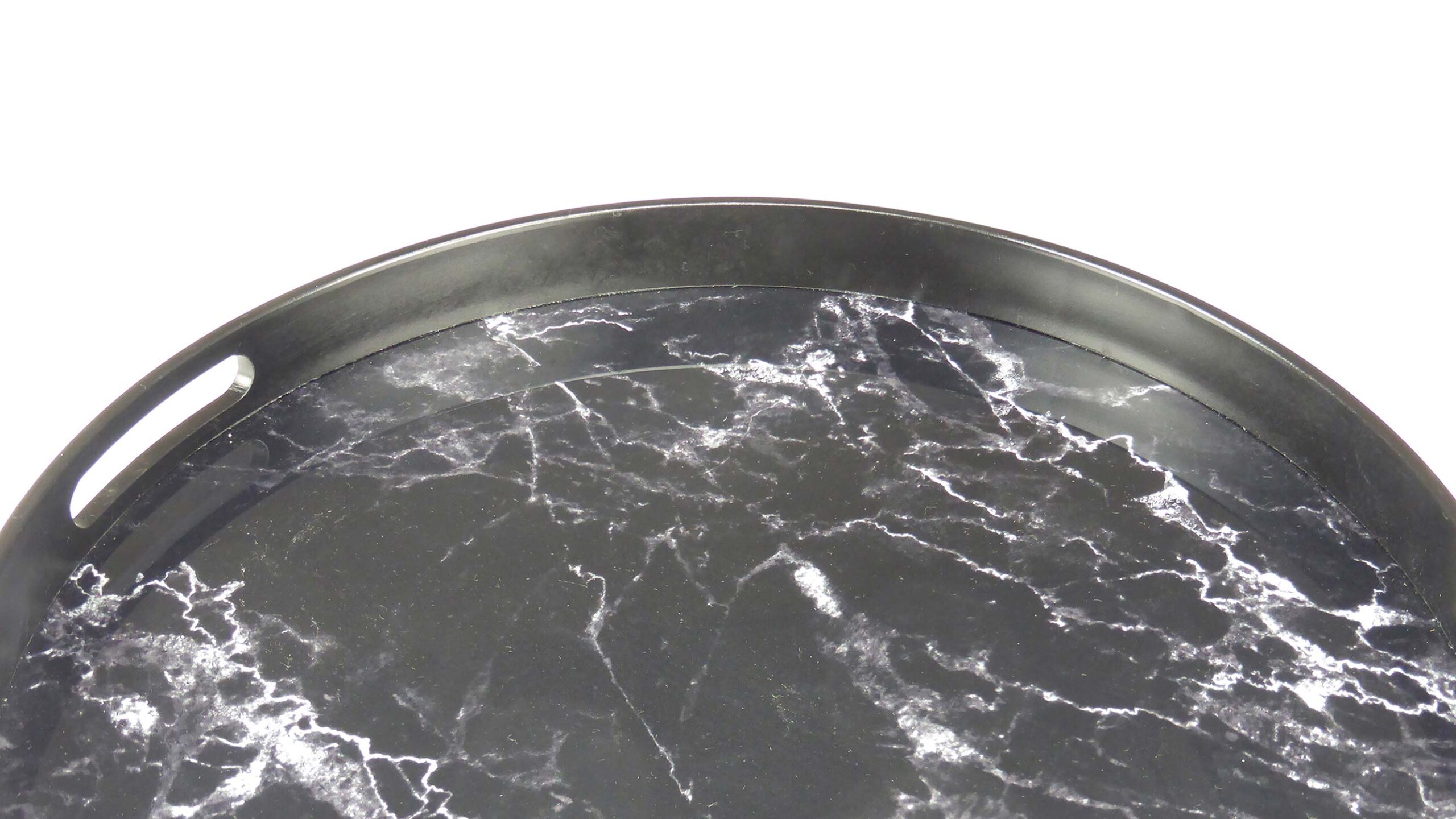 SATURN Serveringsbricka, sv.marmor