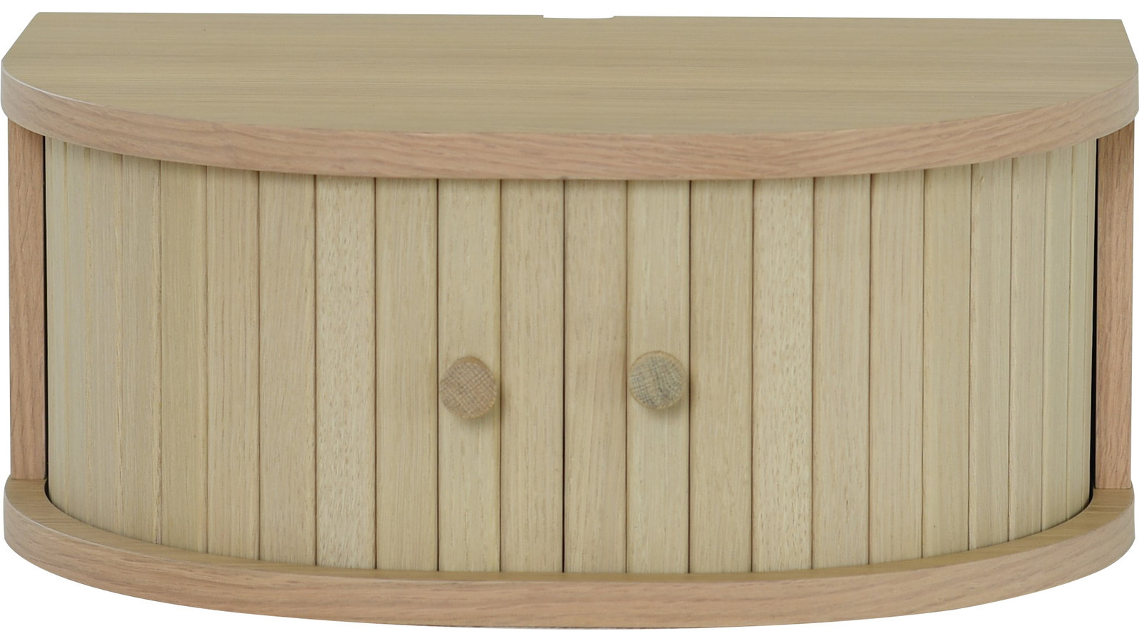 SLIDE Sängbord vägghängt, vitpig. ek