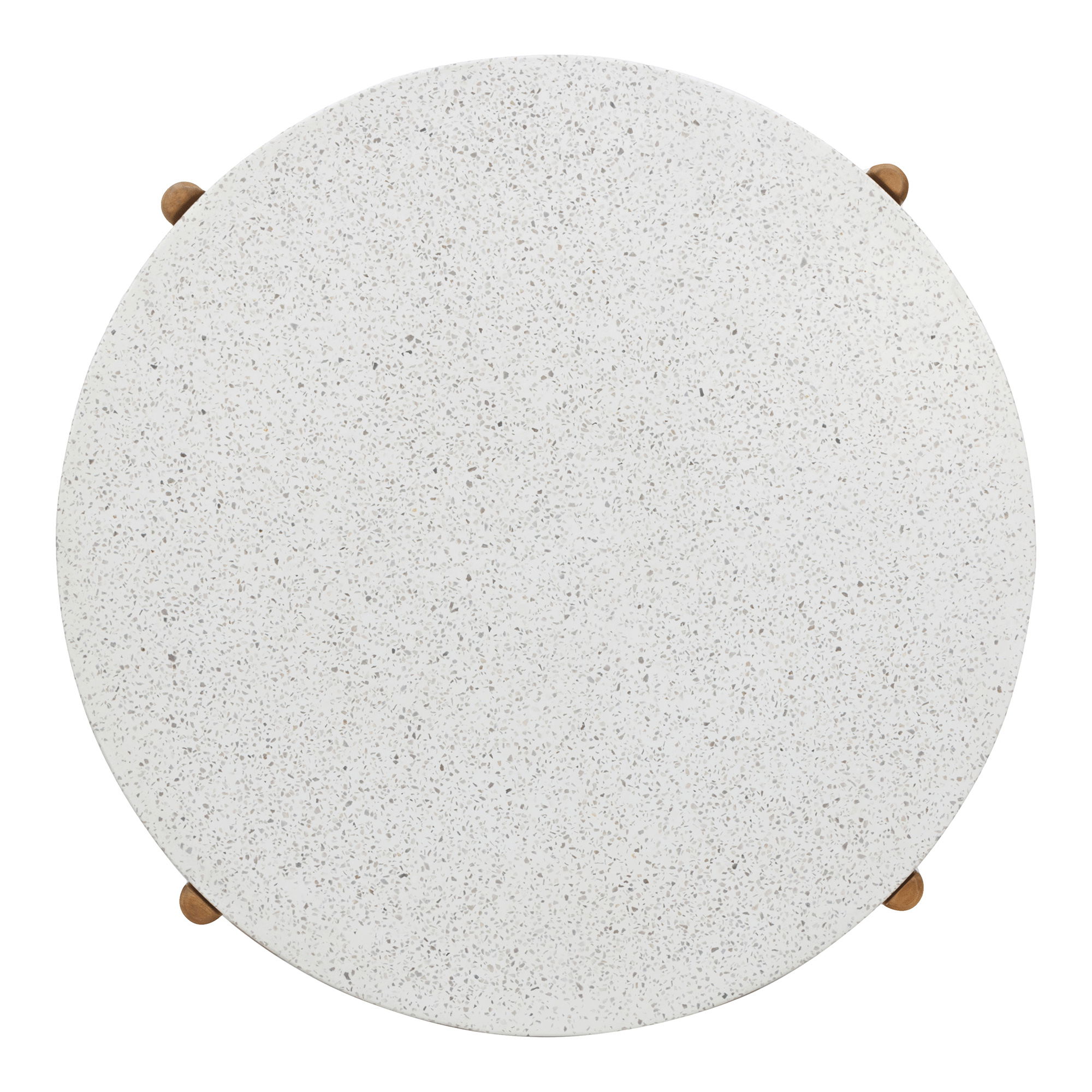 Terracina Soffbord – Soffbord, akacia/terrazzo, natur, ø84,5×38,5 cm